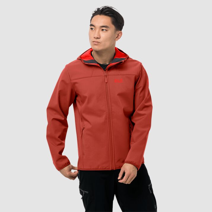 Jack Wolfskin Mens Northern Point Windproof Jacket Red 695827NZH